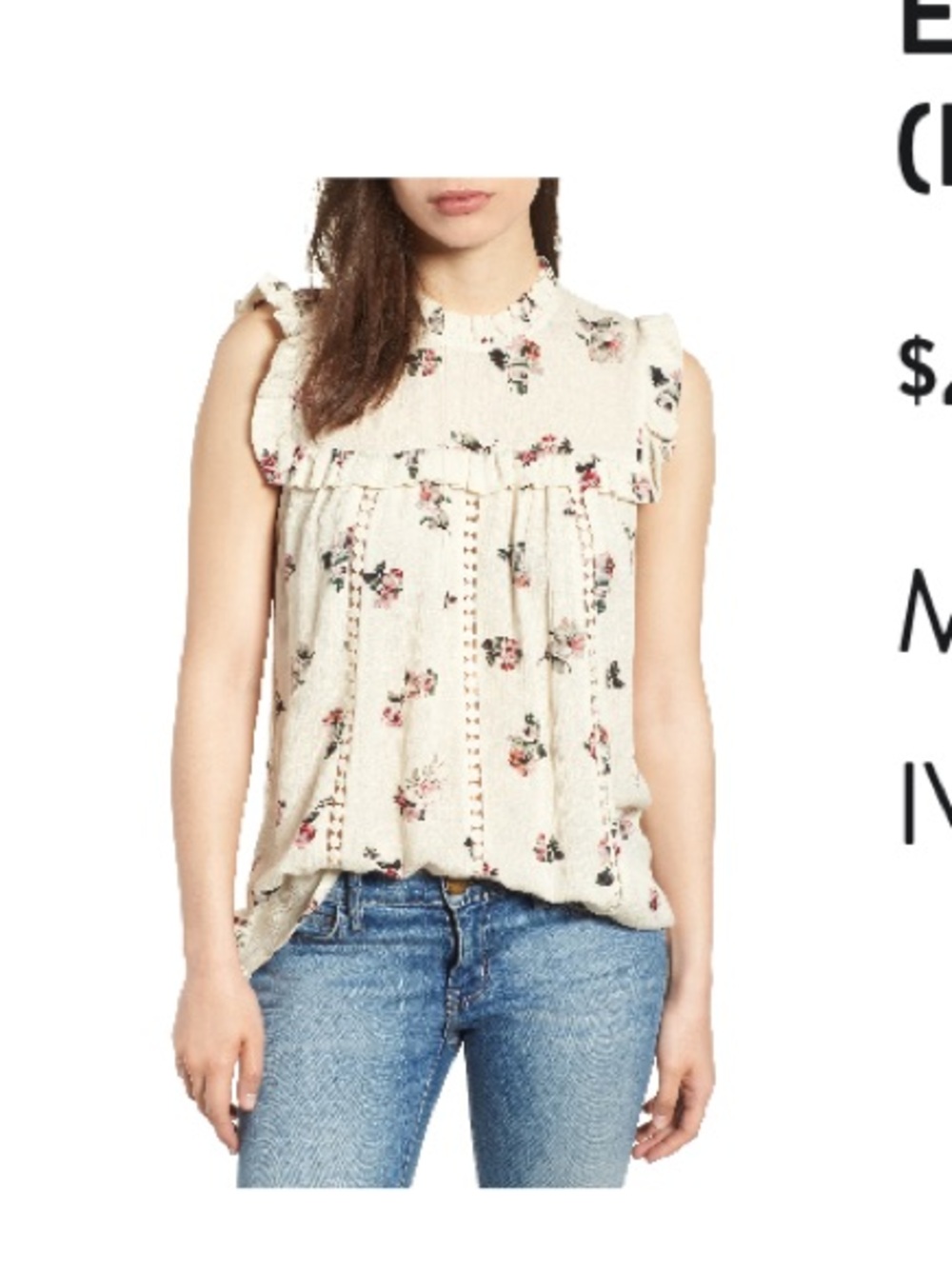 Everleigh | (M) Women’s Floral Ruffled Top